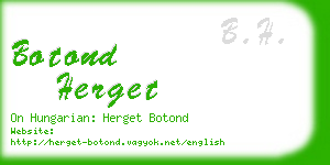 botond herget business card